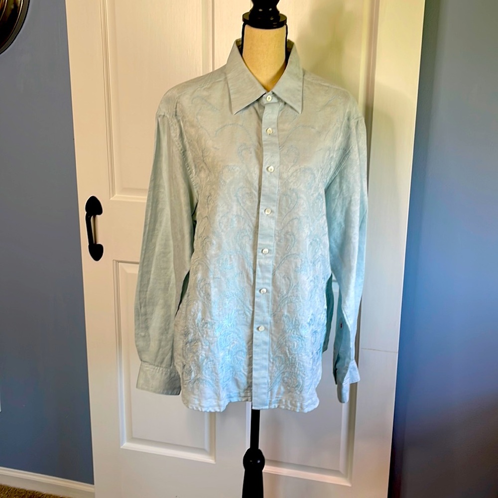 Robert Graham Light Blue Dress Shirt